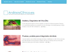 Tablet Screenshot of analisisclinico.es